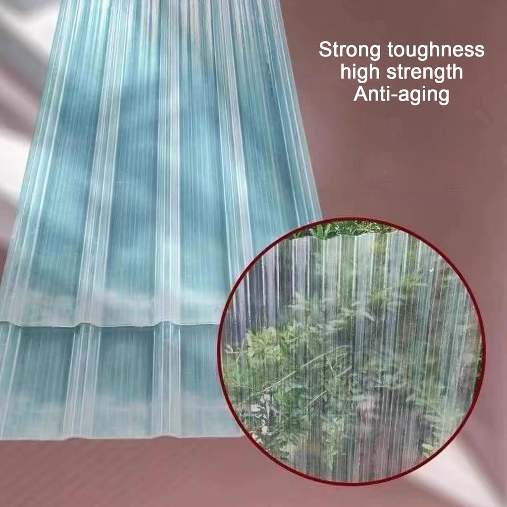 Corrugated Fiberglass Roofing Panels 8 pcs 35x63in O666242