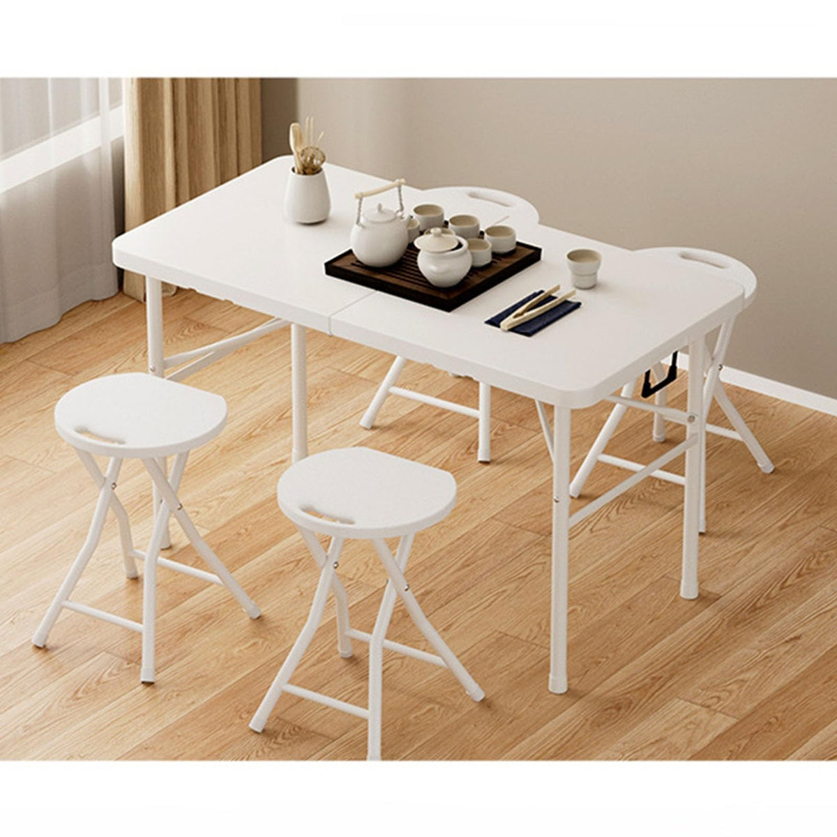 18 Inch Lightweight Folding Bar Stool with Handle M784339