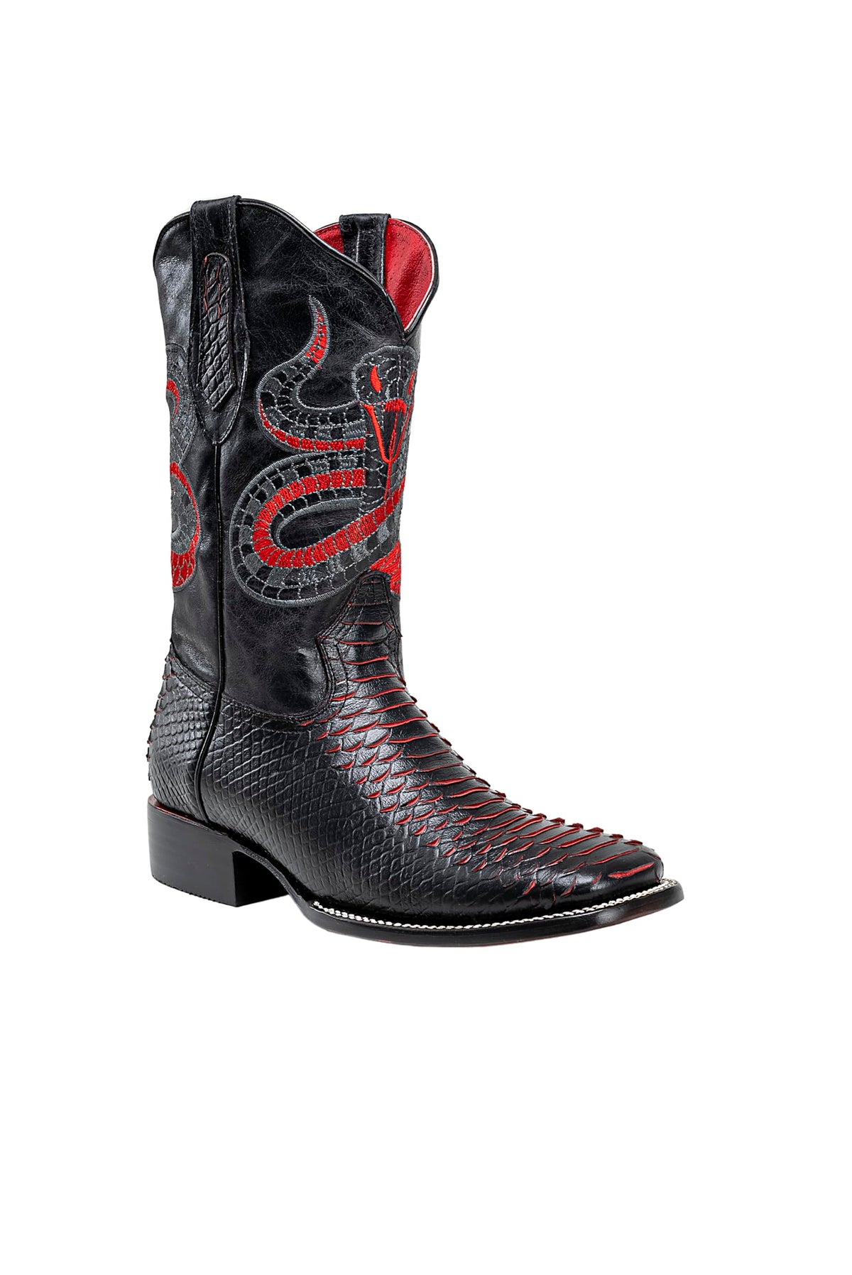Men's Bi-tone Western Boot with Rubber Cap Y551