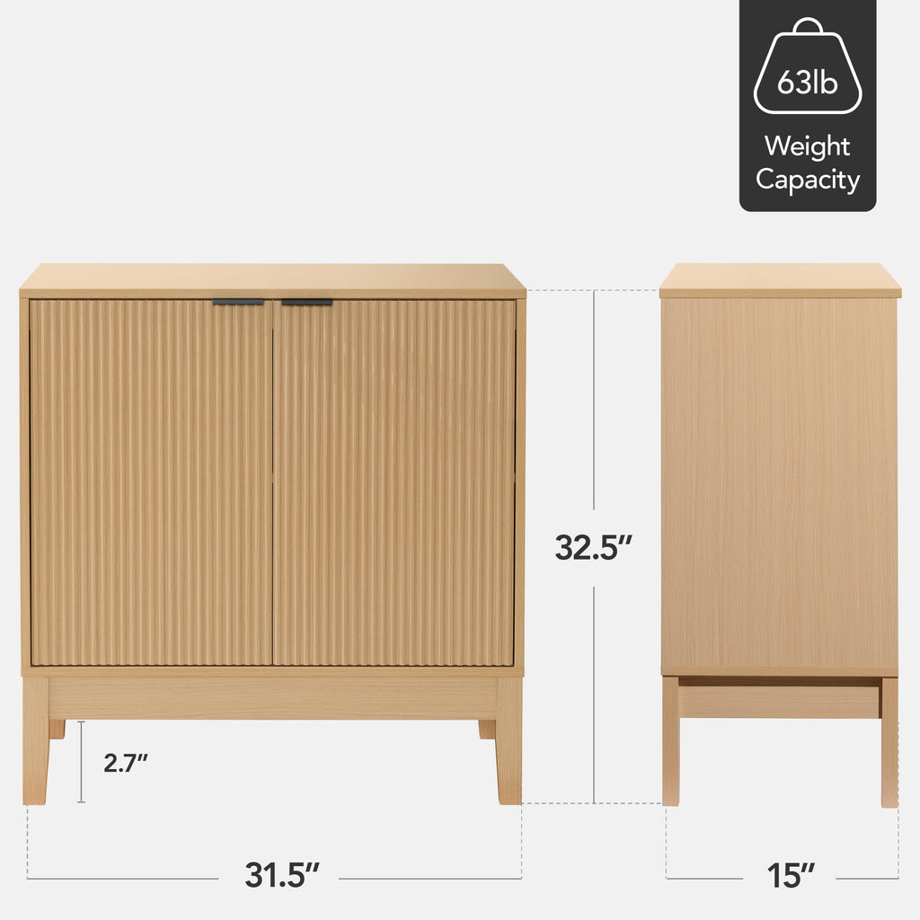 2-Door Storage Cabinet with Adjustable Shelves V7160
