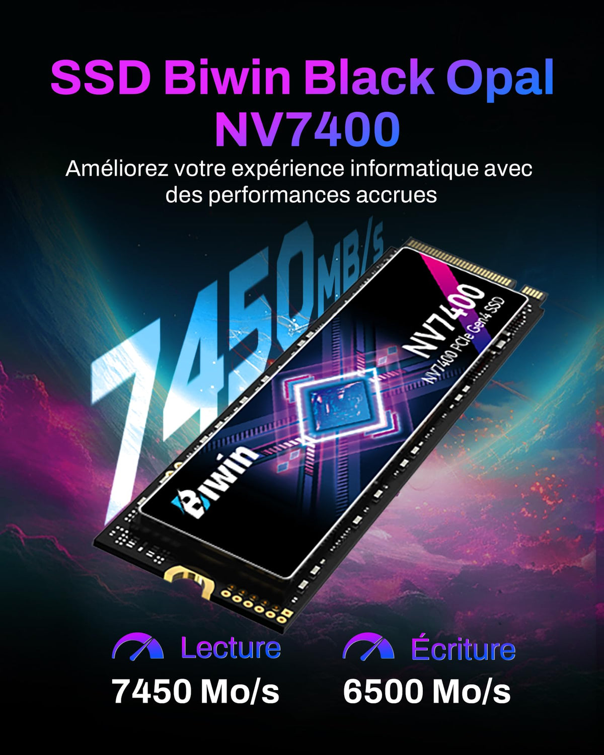 Black Opal 2TB NVMe M.2 2280 PCIe 4.0 Internal SSD J58045
