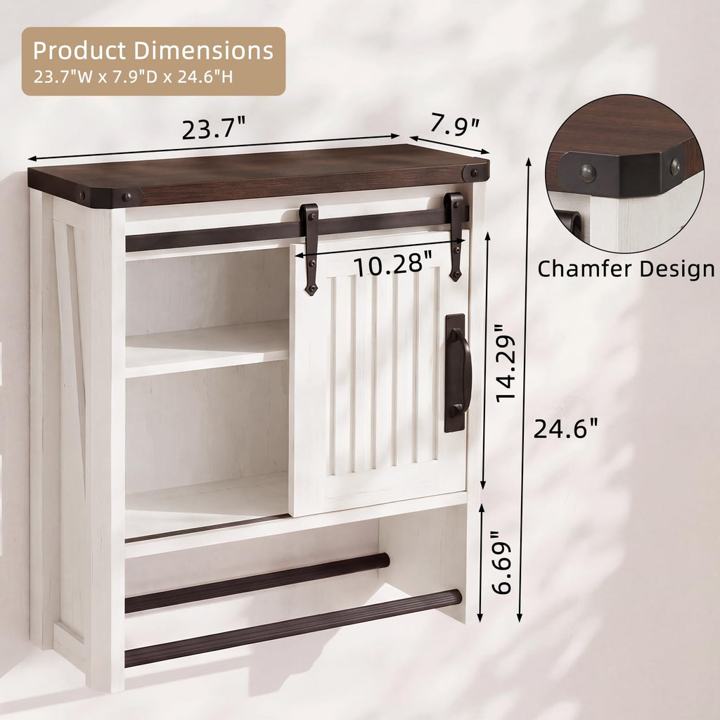 Bathroom Wall Cabinet with Sliding Door C572936