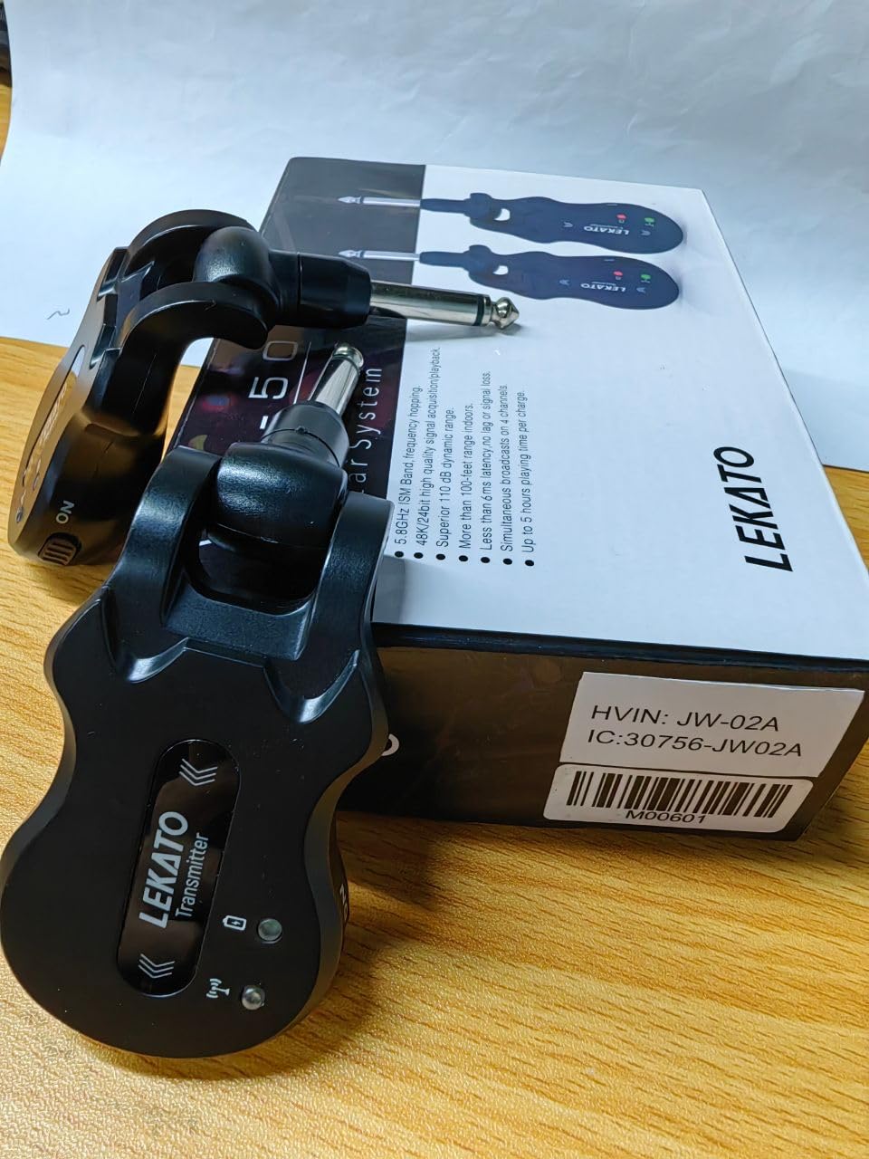 5.8GHz Wireless Guitar System Black A5286