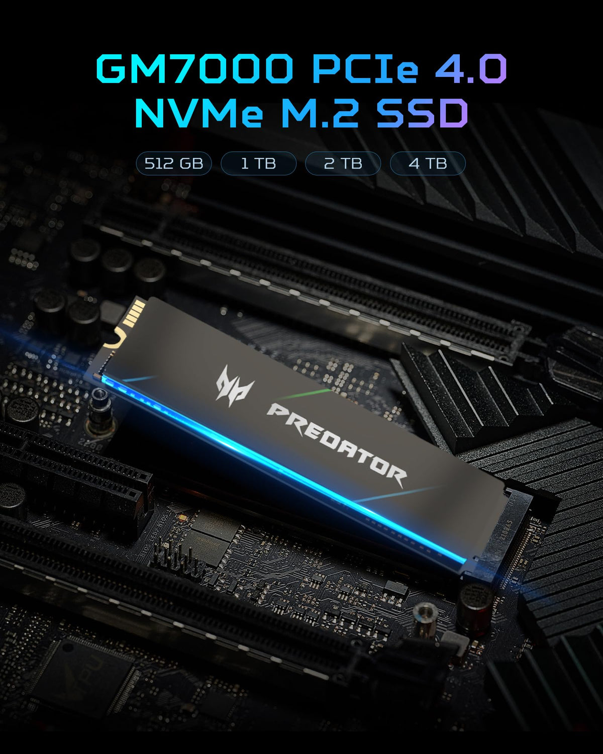 1TB NVMe PCIe Gen4×4 M.2 Internal SSD O83466