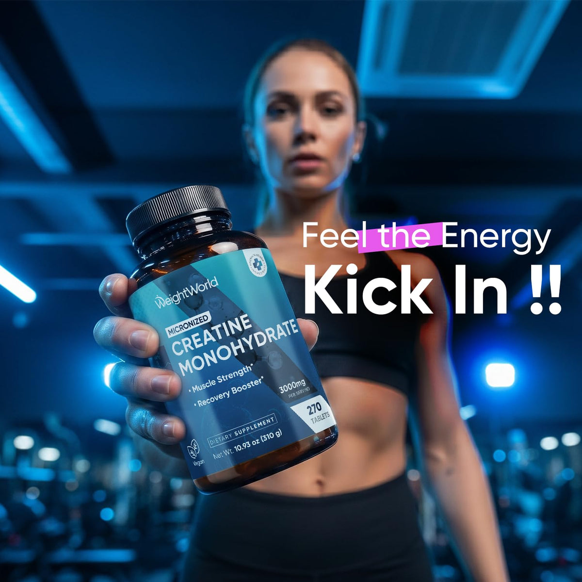 Micronized Creatine Monohydrate 3000mg 270 Ct B232