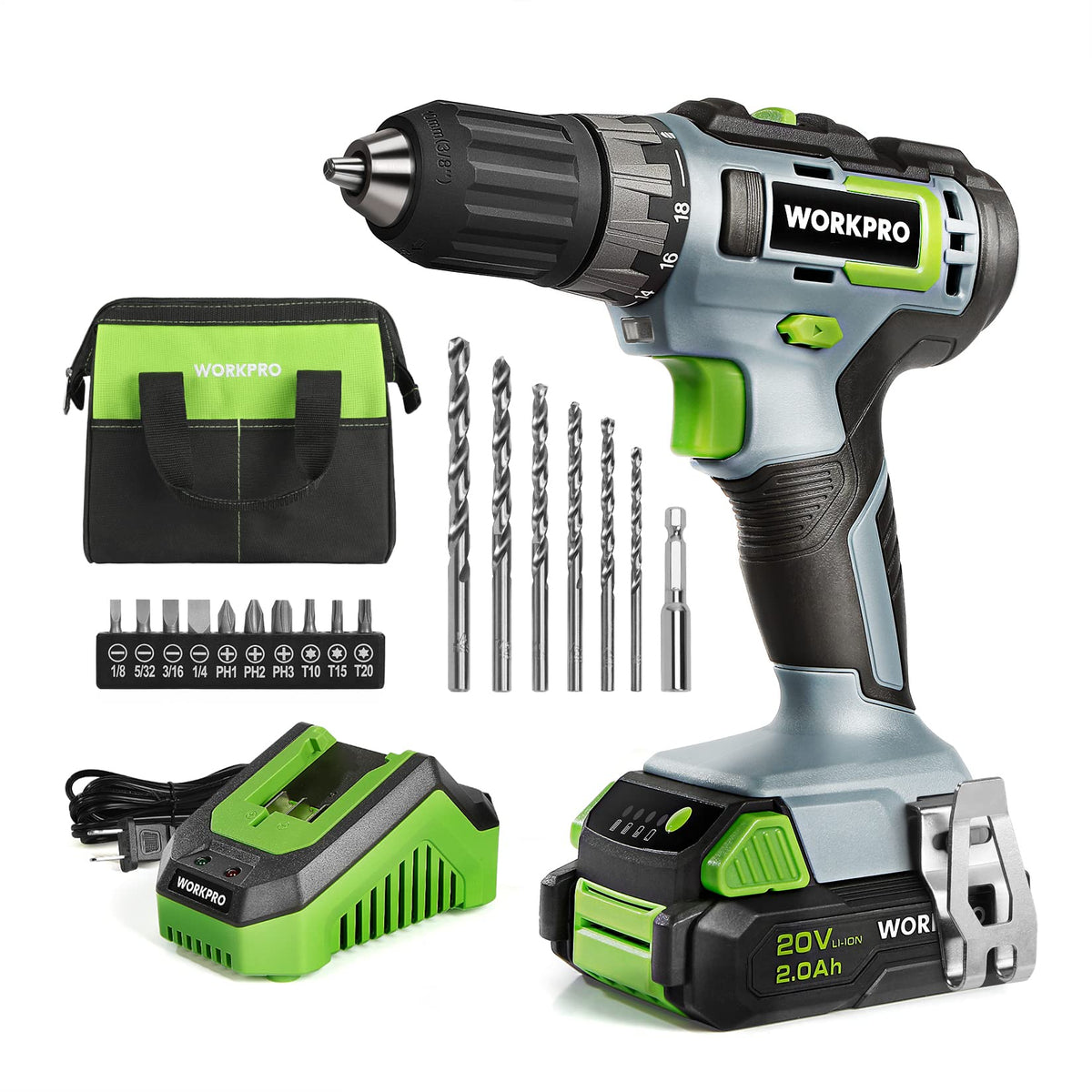 20V Cordless Drill Driver Kit R45805