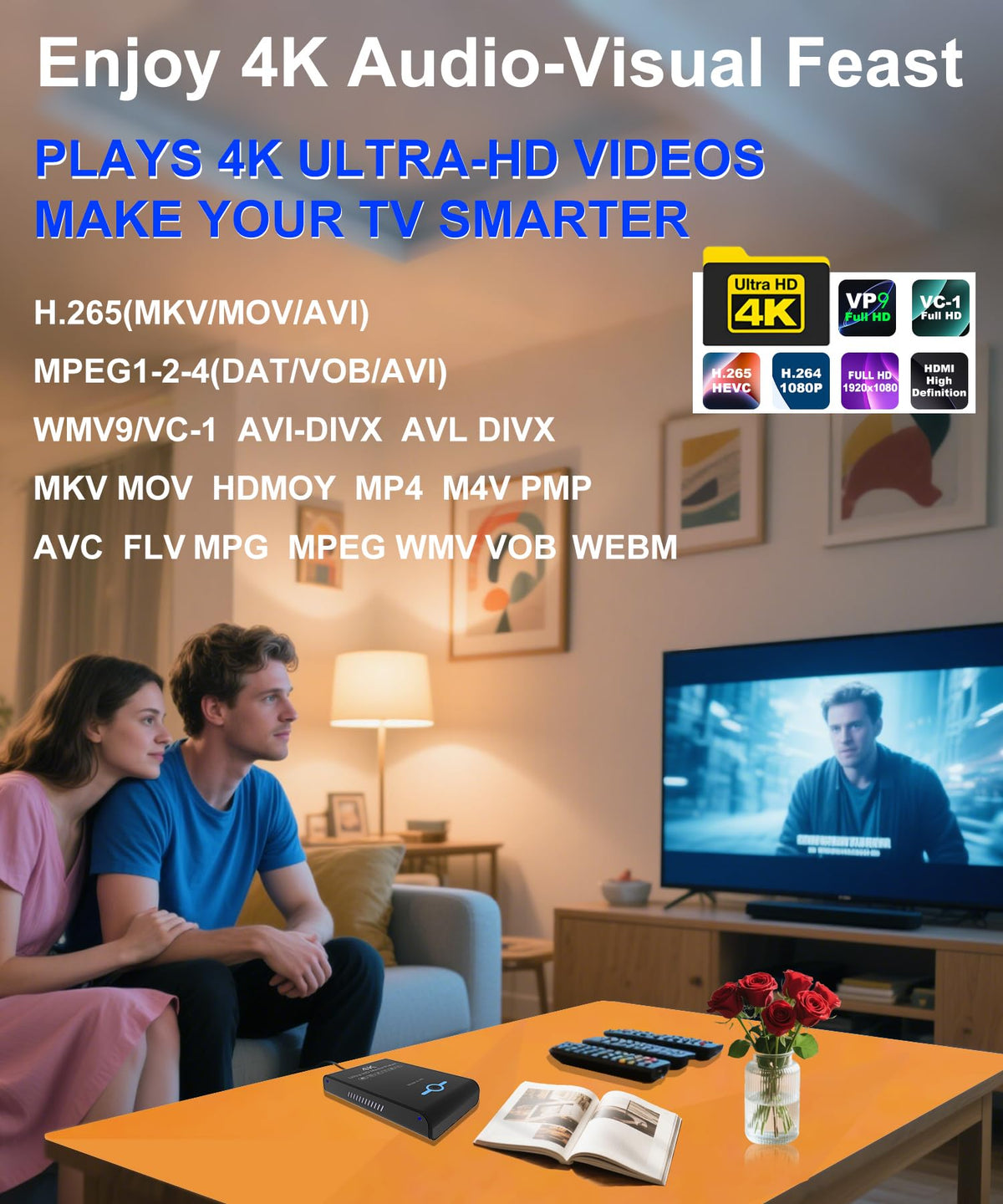 4K Ultra HD Media Player & HDD Enclosure 2-in-1 U228