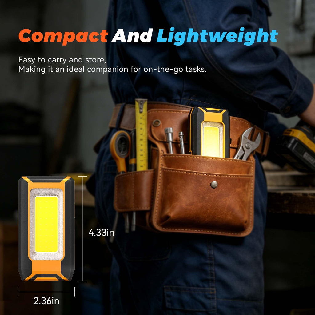 2-Pack LED Rechargeable Magnetic Work Light 1500 Lumens Y3511