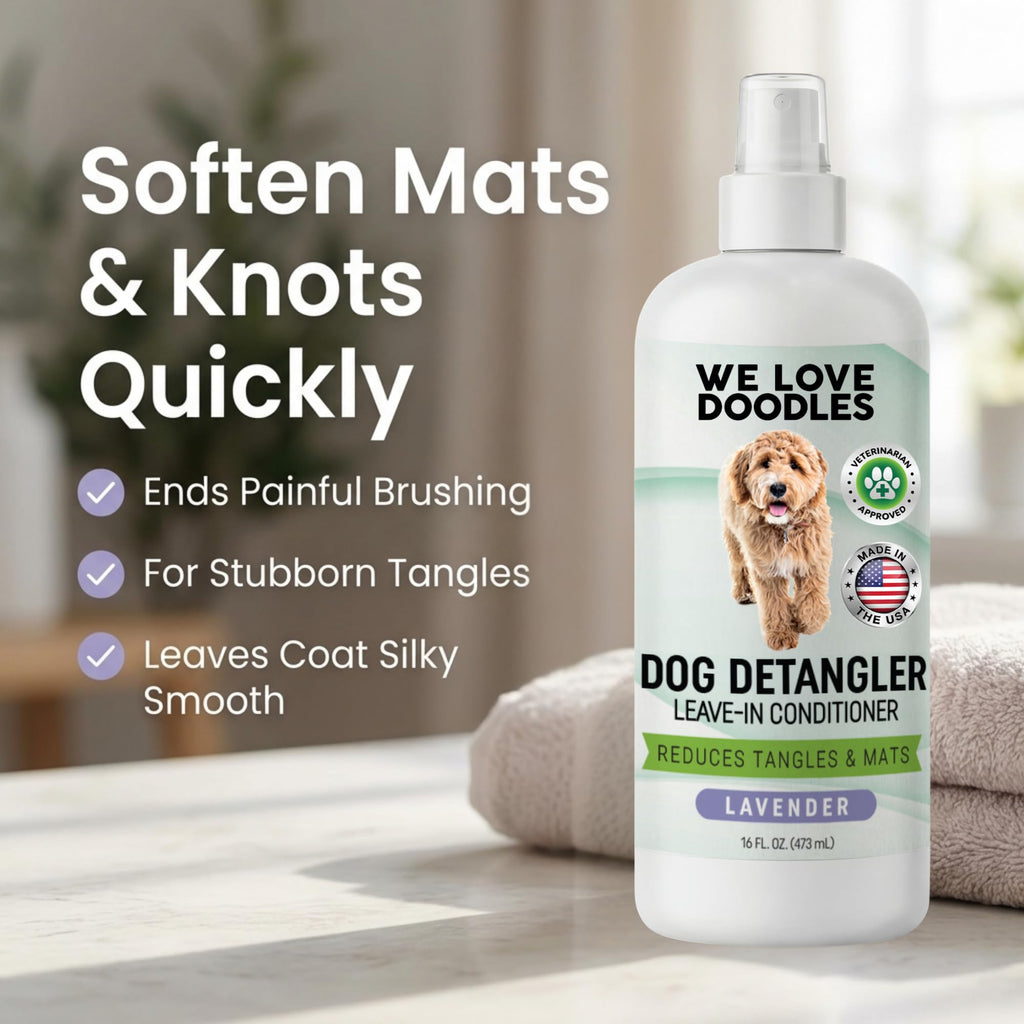 Dog Detangler Spray, Leave-in Conditioner Spray, Lavender, 16 OZ K502377
