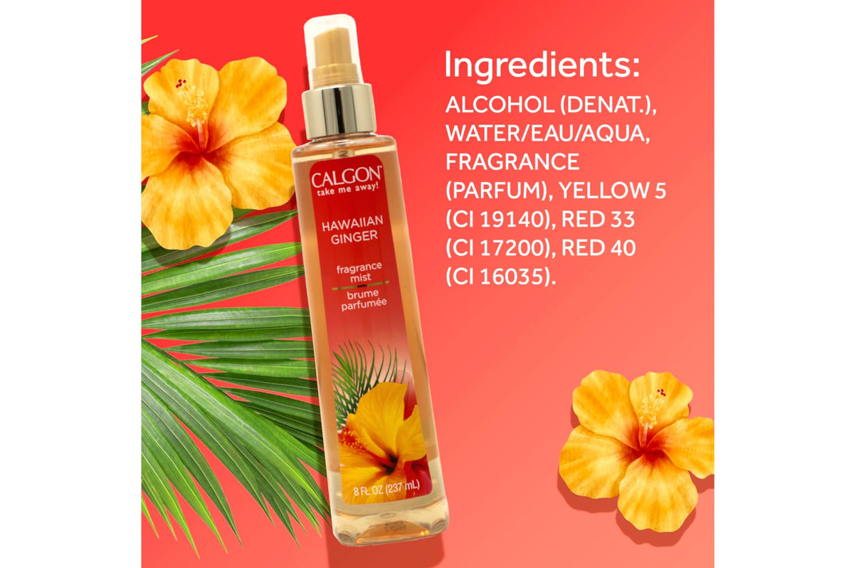 Hawaiian Ginger Fragrance Body Mist 8 oz (Pack of 3) T68231