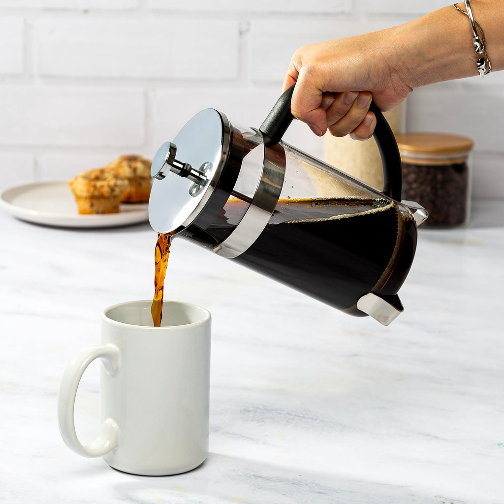 Borosilicate Glass French Press Coffee Maker 34-Ounces F3612