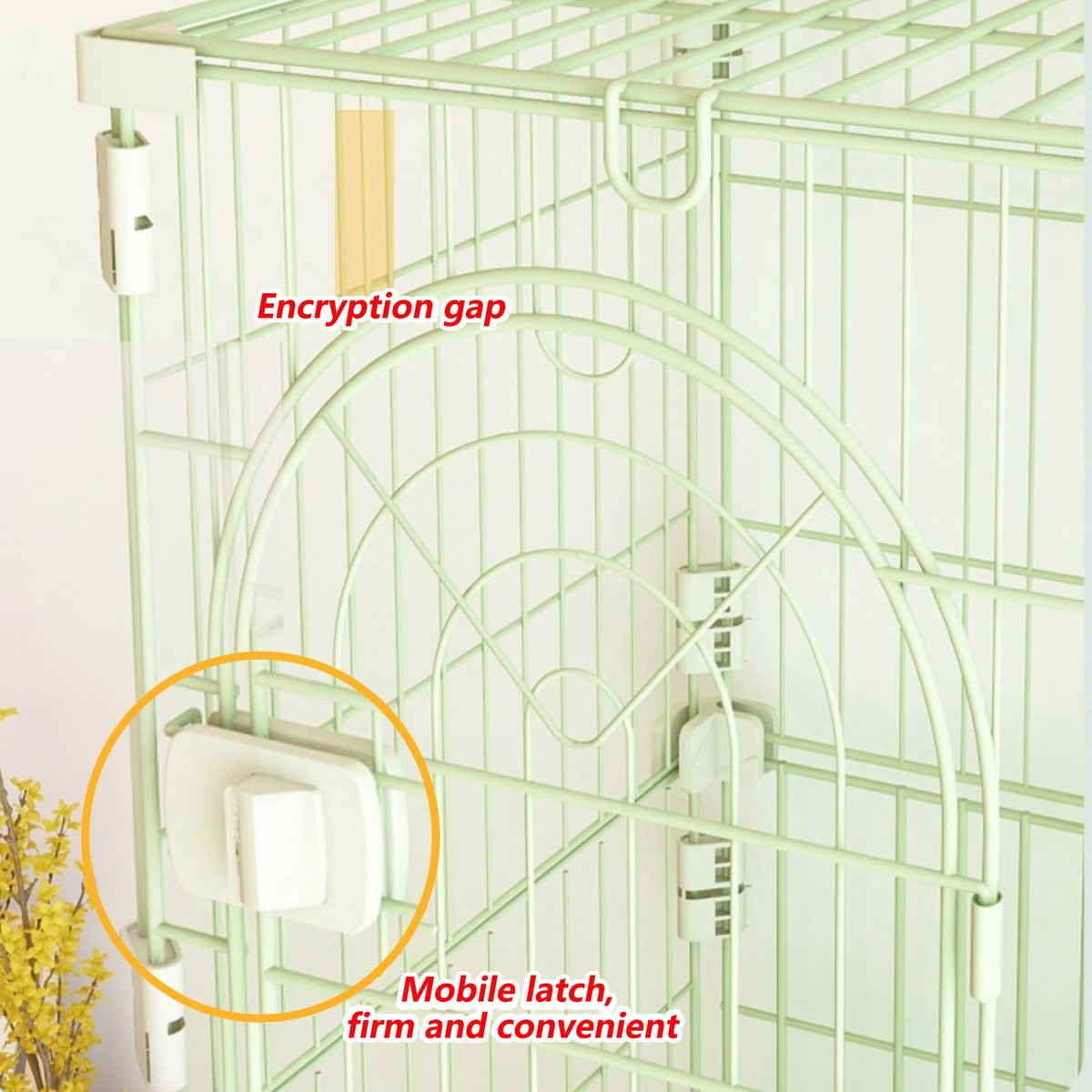 3/4-Tier Wire Cat Cage Playpen Kennel with Hammock and 3 Platforms I5084