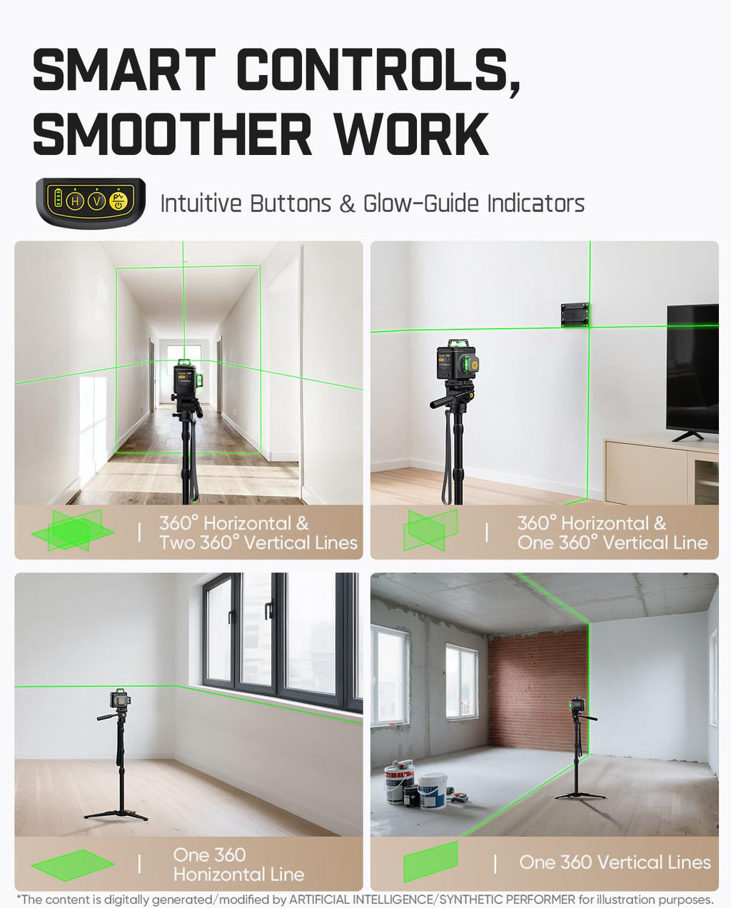 Laser Level 3x360° 16 Lines Self-Leveling R312