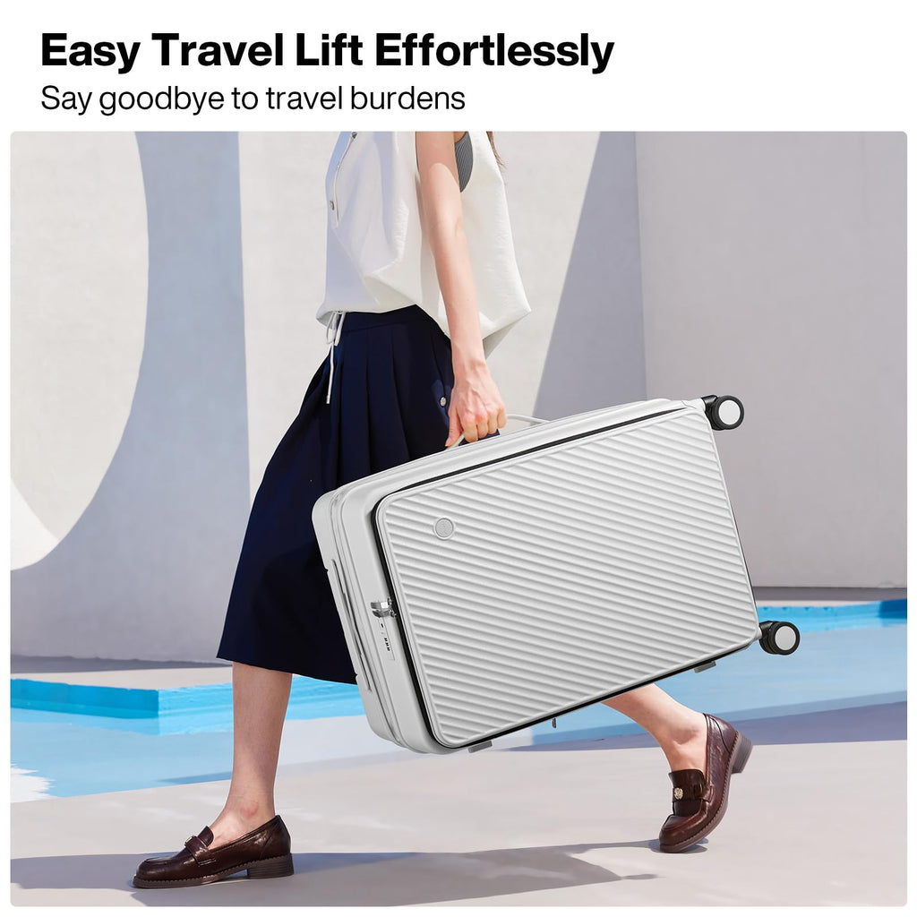 20 Inch Expandable PC Hard Shell Carry On Luggage with Spinner Wheels & TSA Lock A98453