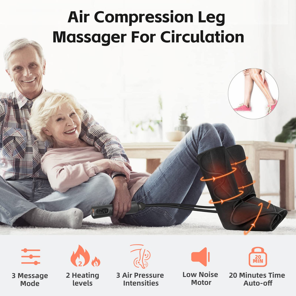 Air Compression Leg Massager with Heat B8139