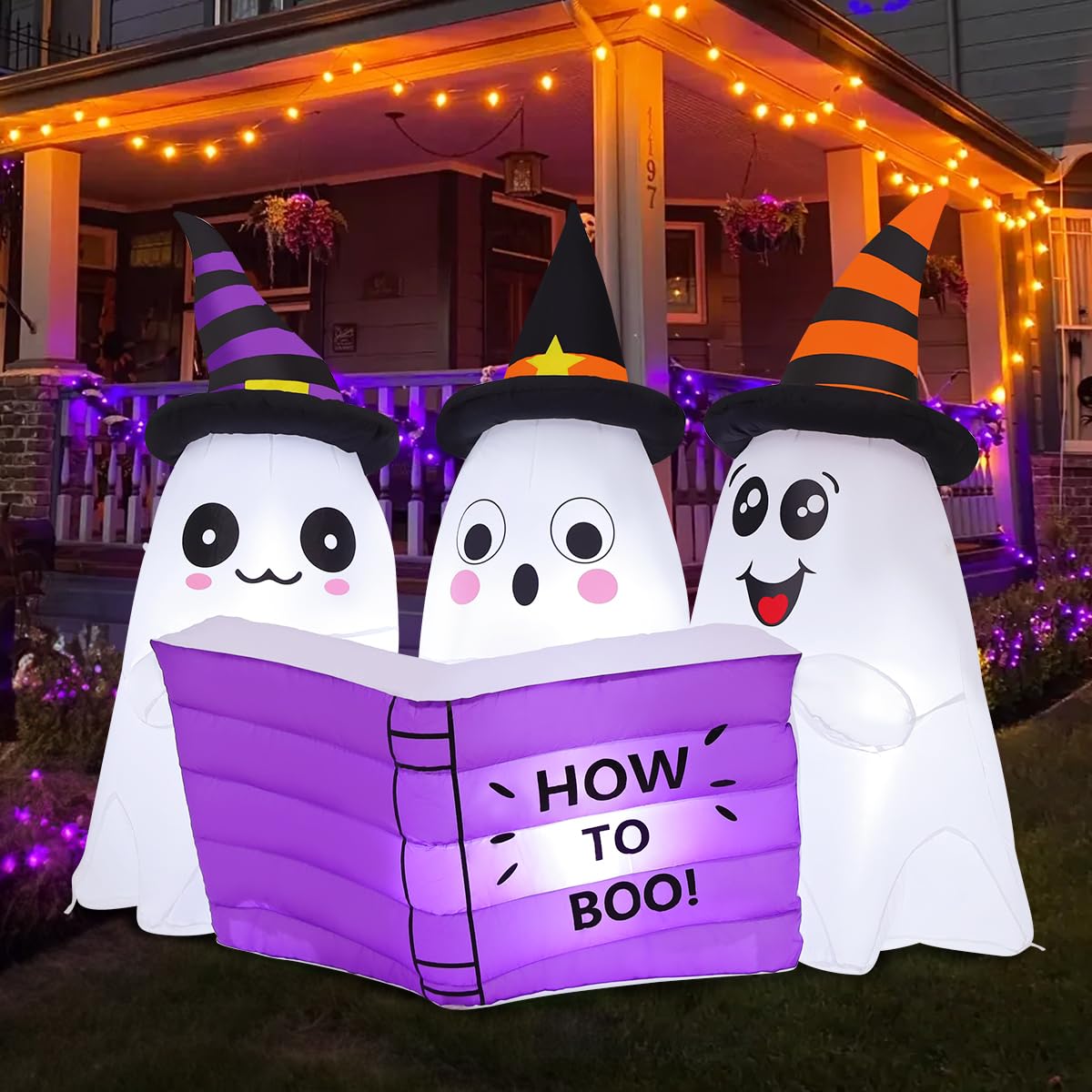 5.2FT Halloween Inflatables Ghost Outdoor Decoration with Built-in LEDs E87694