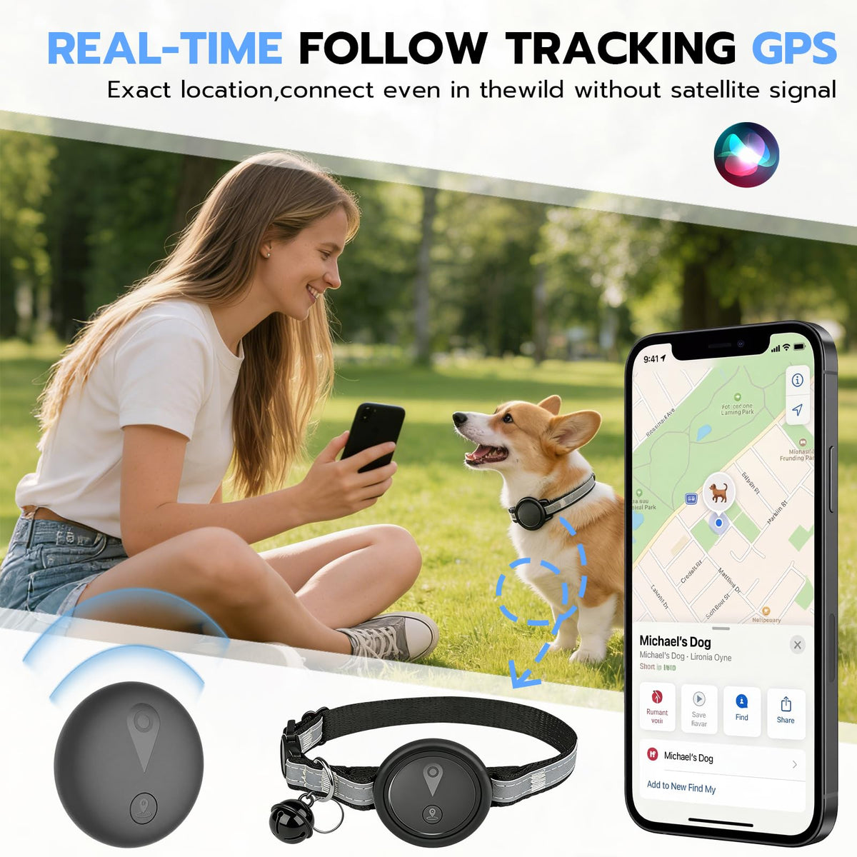 GPS Pet Tracker for Dogs & Cats H5521