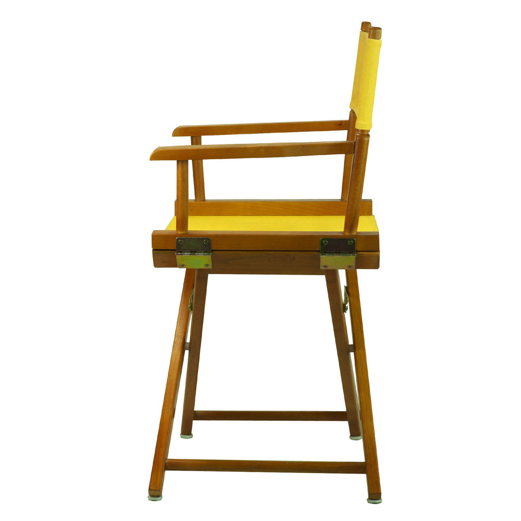 Honey Oak Frame Gold Canvas Director Chair F638