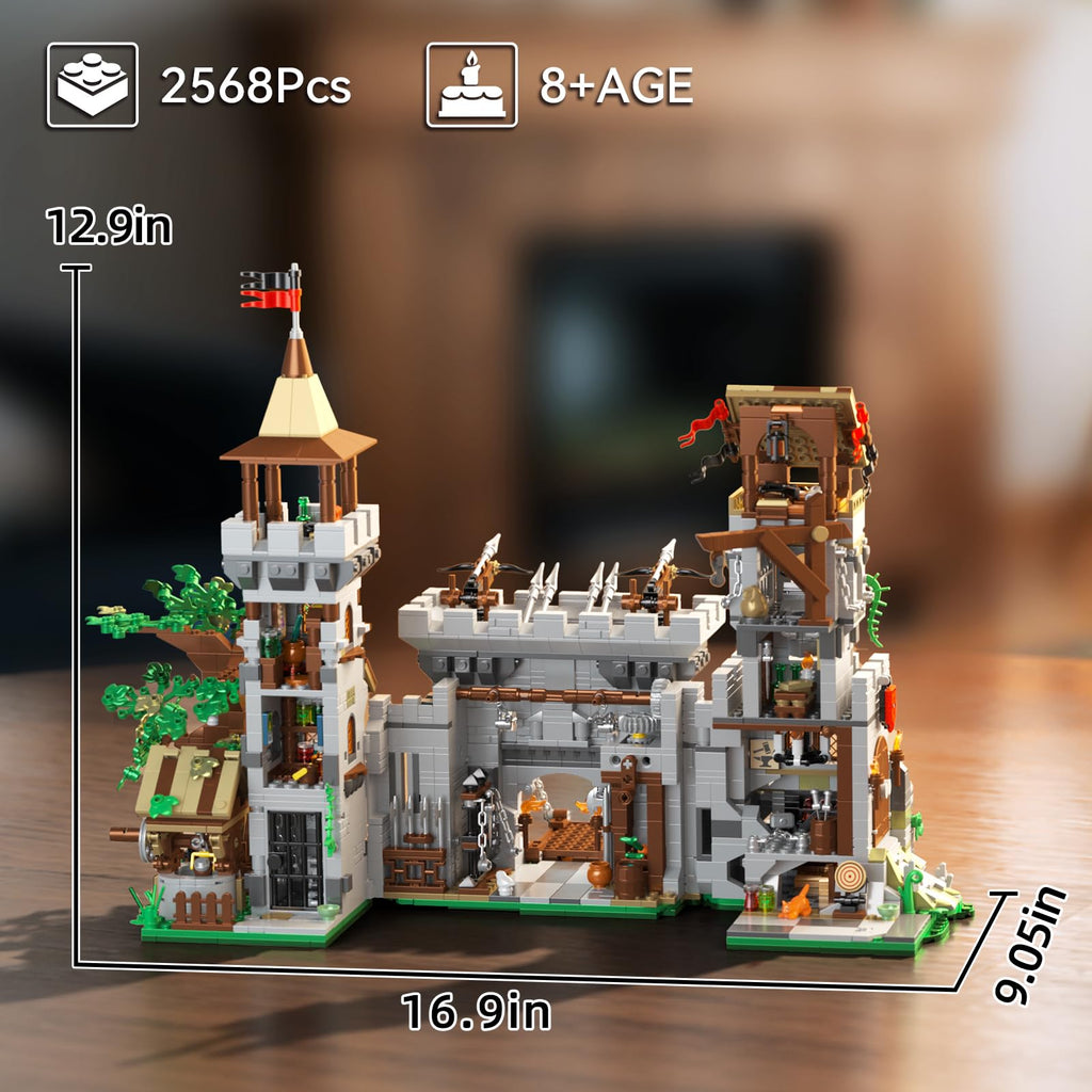 2568 PCS Medieval Castle Building Blocks Set P977596