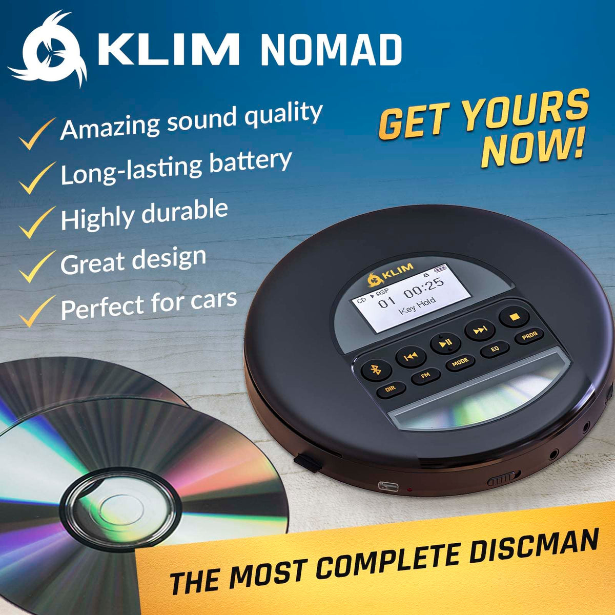 Portable CD Player with Headphones V87993
