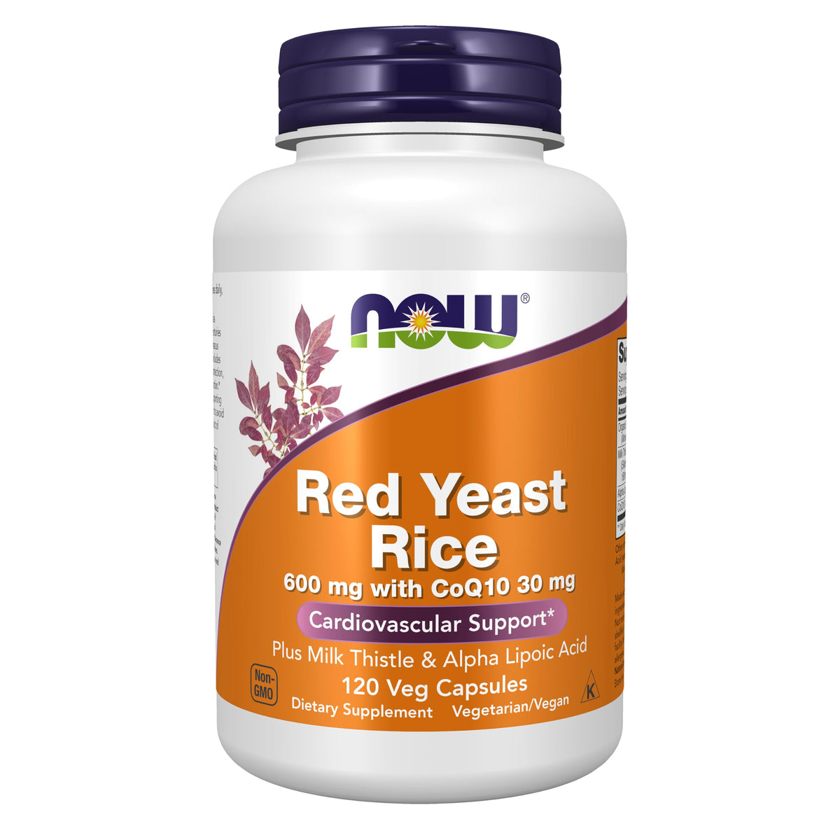 Red Yeast Rice with CoQ10, Milk Thistle, ALA, 120 Veg Caps V11800