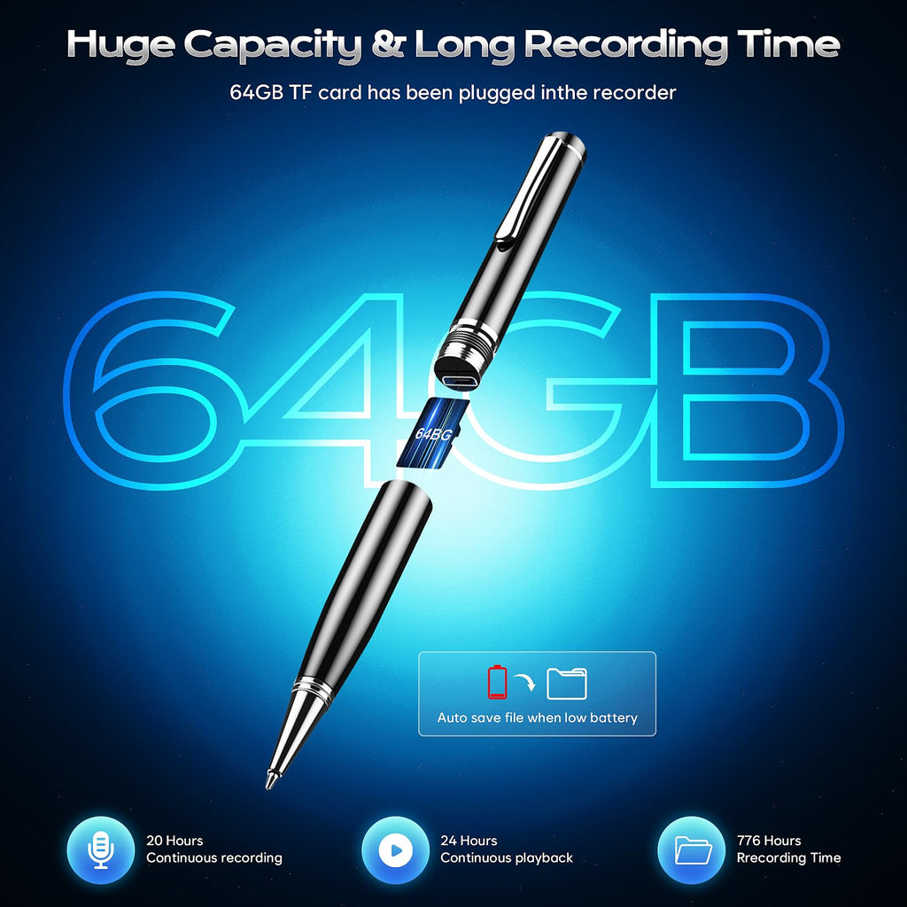 64GB Digital Voice Recorder Z397