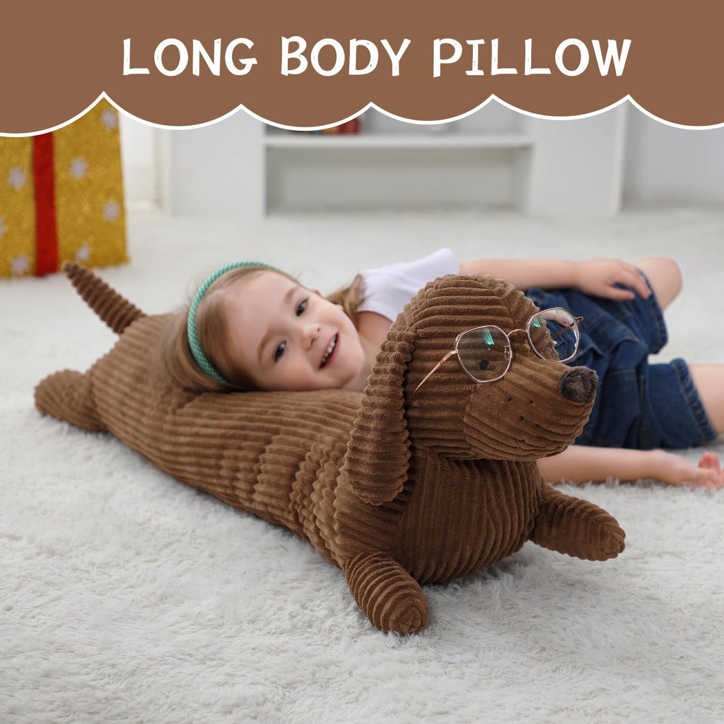 36" Dachshund Dog Stuffed Animal Plush Body Pillow L76299