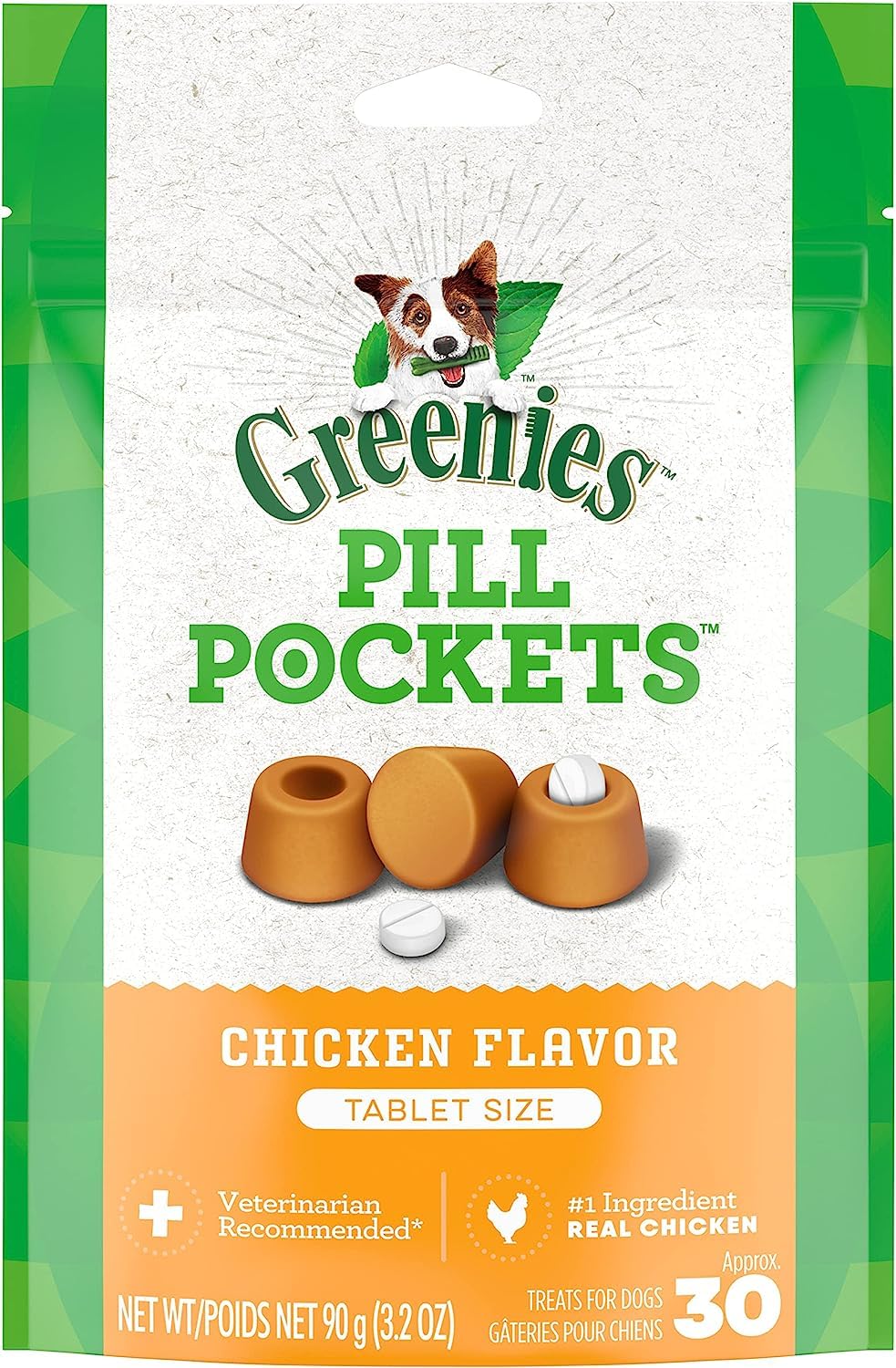 Chicken Dog Treats 30 Count Pack of 6 D4961