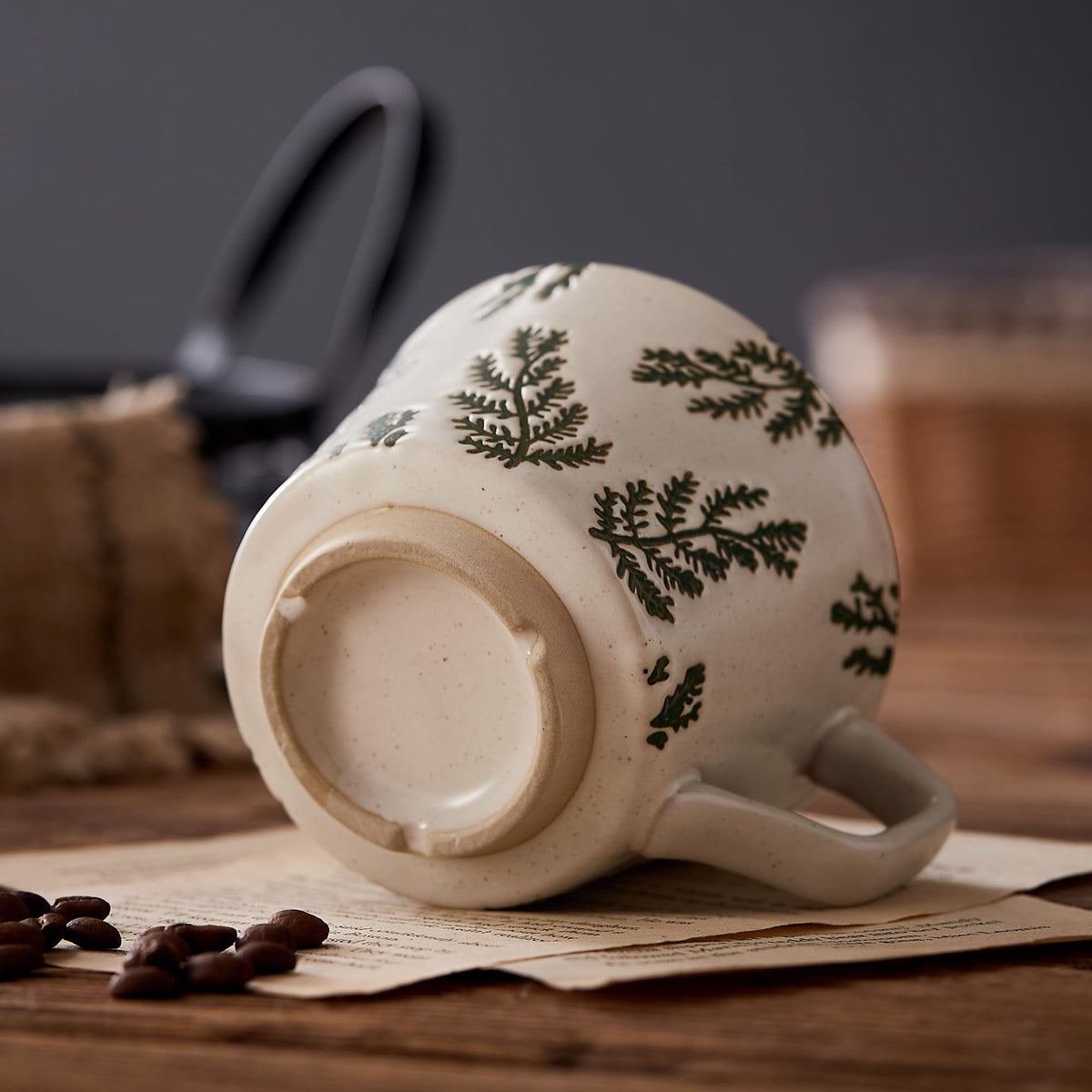 12 oz Ceramic Coffee Mug Set of 4 B502034