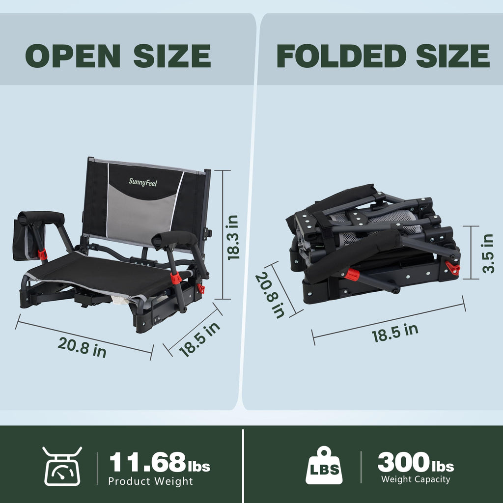 Folding Stadium Seats with Back Support and Cushion L643