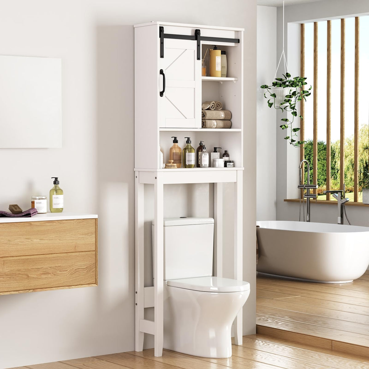 Over The Toilet Storage Cabinet, White J6360