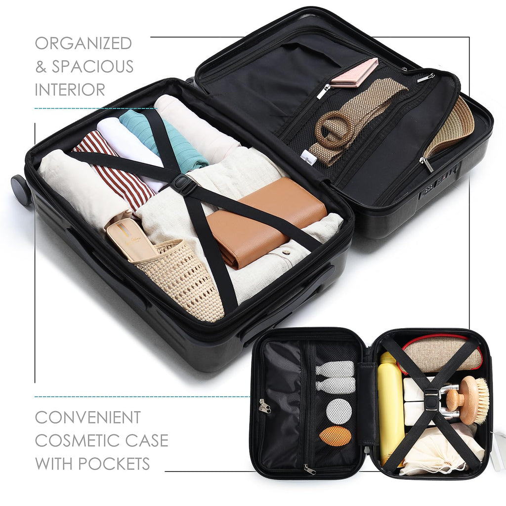 20 Inch Carry On Luggage with Wheels K34471