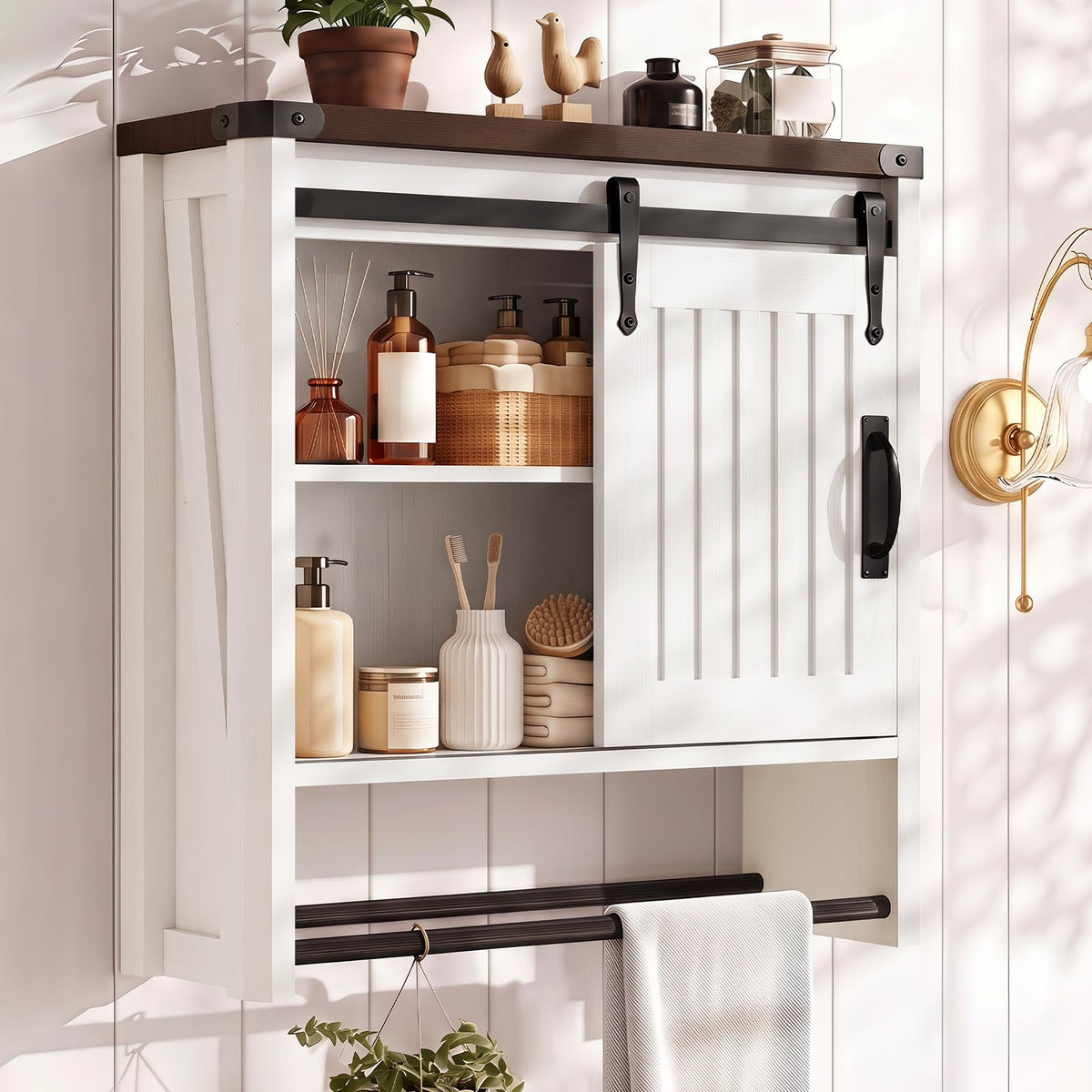 Bathroom Wall Cabinet with Sliding Door C572936