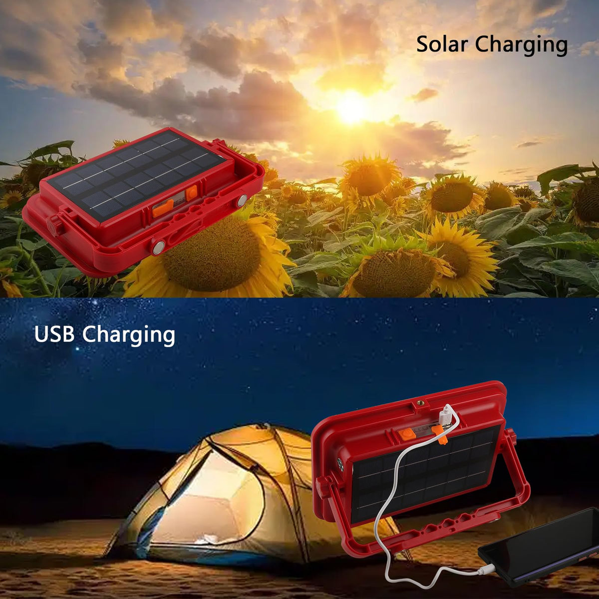 Portable Rechargeable Magnetic Work Light 16500mAh 200W 15000LM IP69 W75865