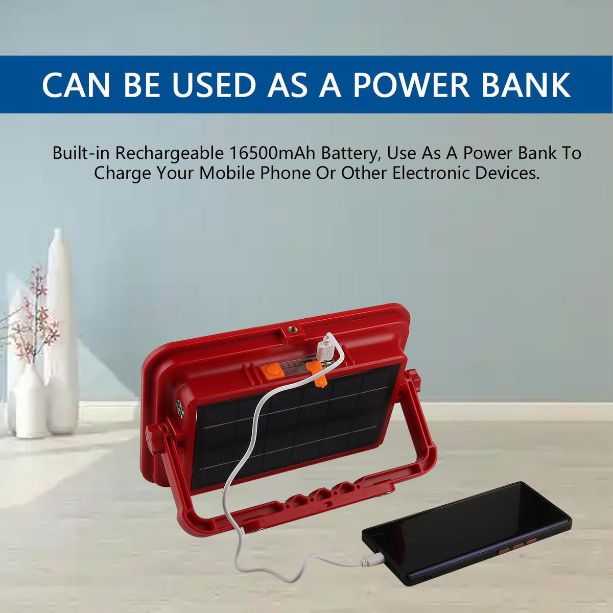 Portable Rechargeable Magnetic Work Light 16500mAh 200W 15000LM IP69 W75865
