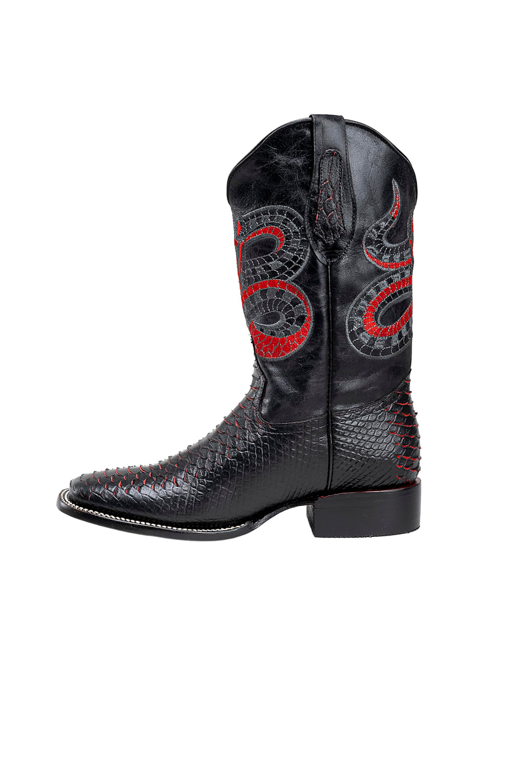 Men's Bi-tone Western Boot with Rubber Cap Y551