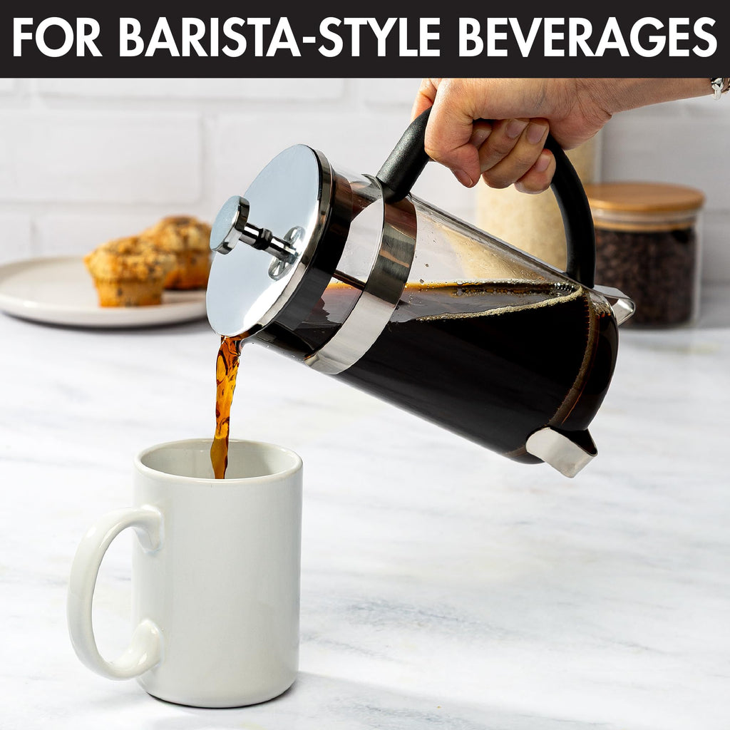 Borosilicate Glass French Press Coffee Maker 34-Ounces F3612