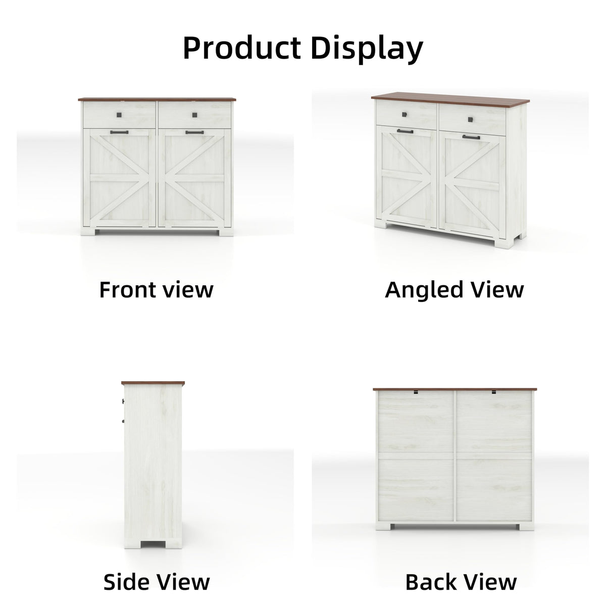 Double Tilt-Out Trash Cabinet for 2x10 Gallon Cans H701