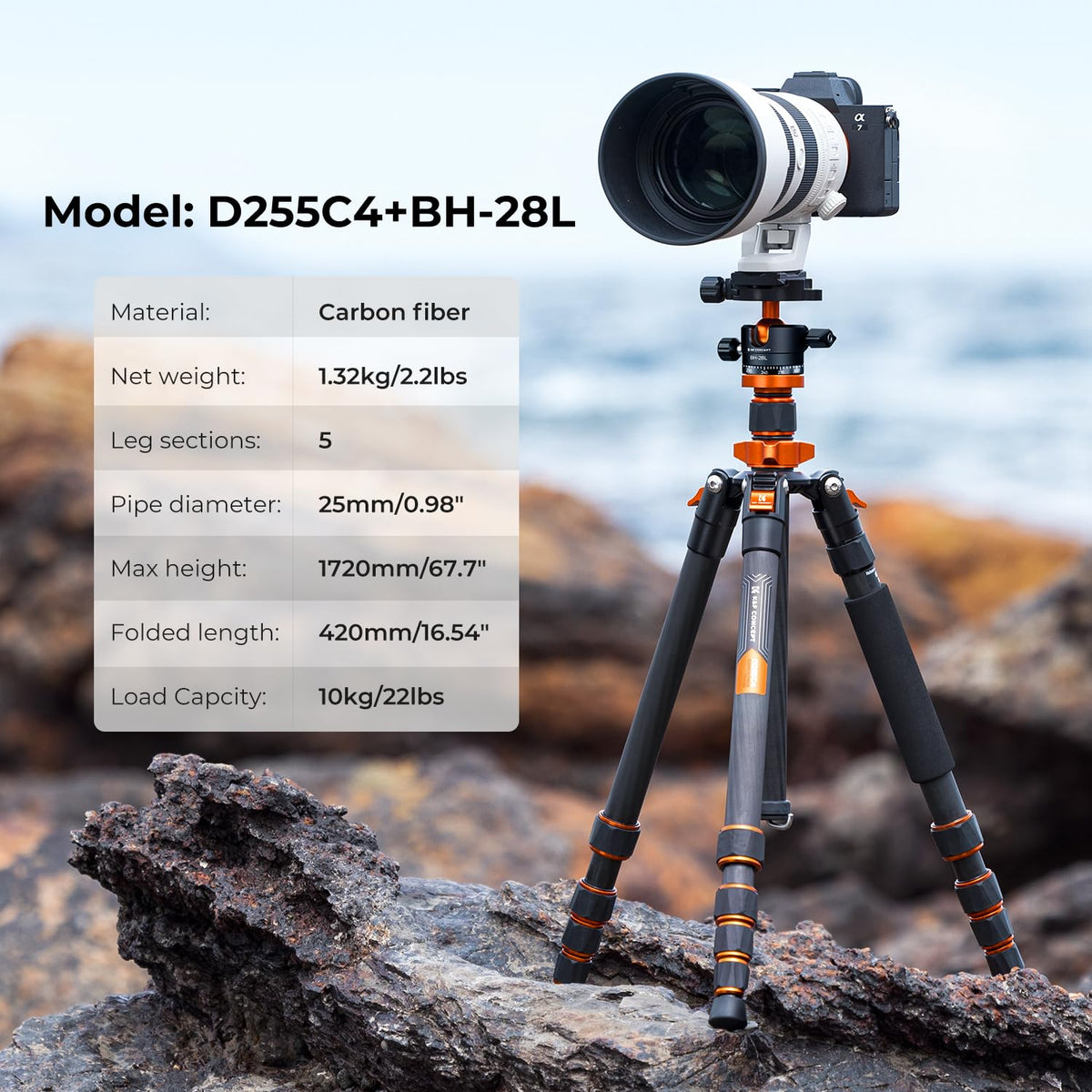 Carbon Fiber Camera Tripod M285