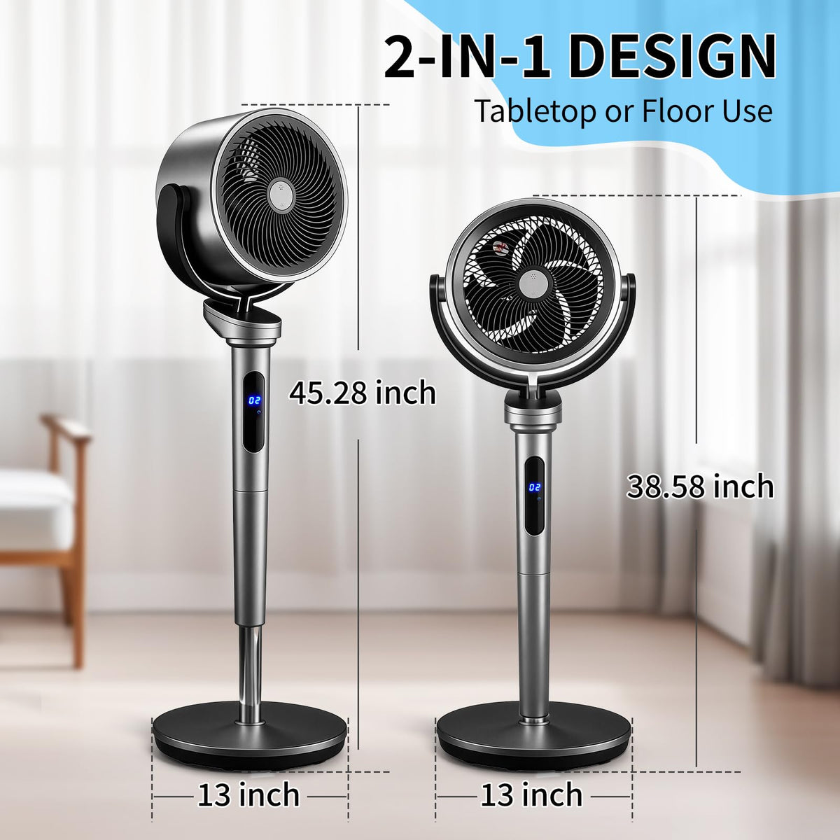 40 Inch Oscillating Pedestal Air Circulator Fan M687