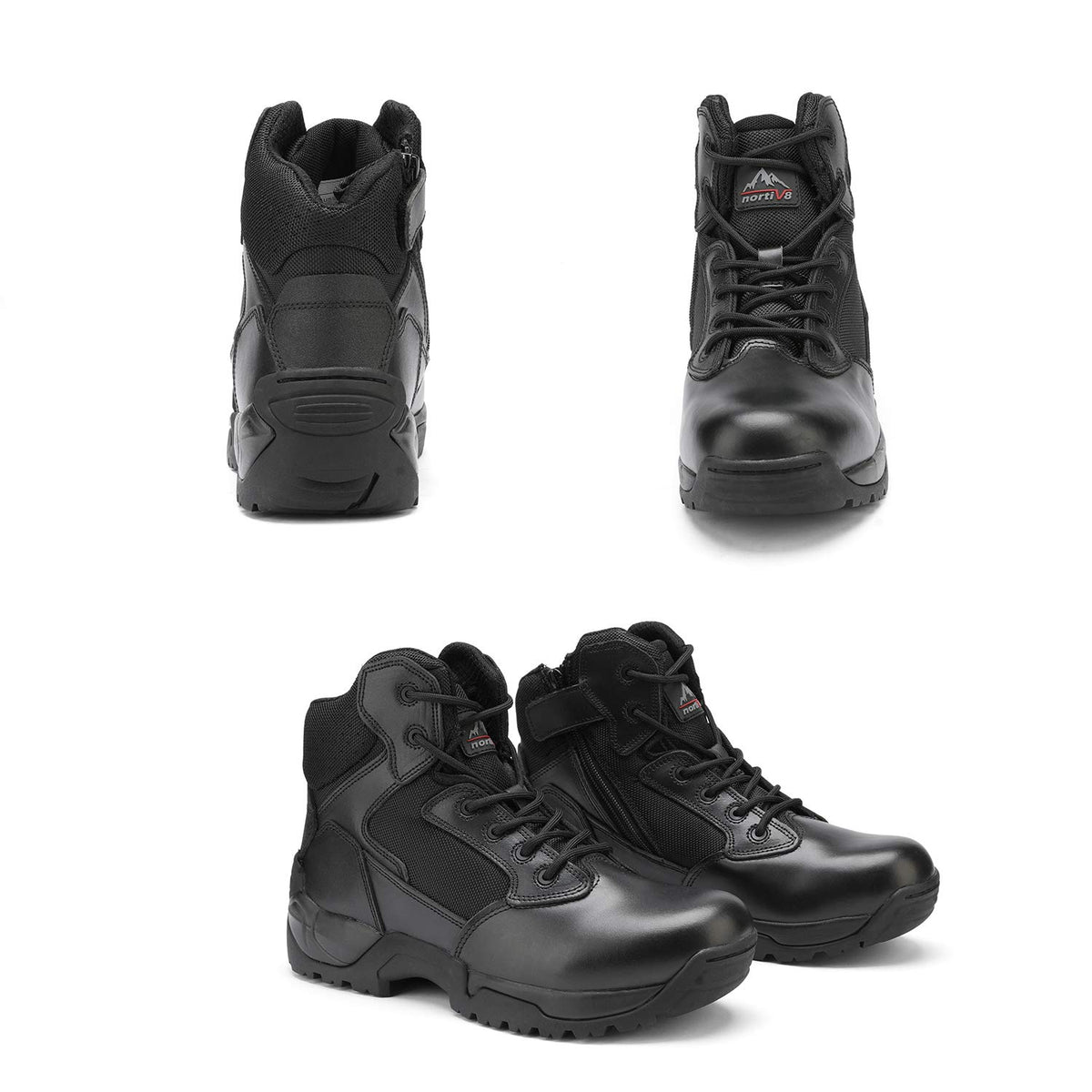 Mens Side Zip Work Boots B588