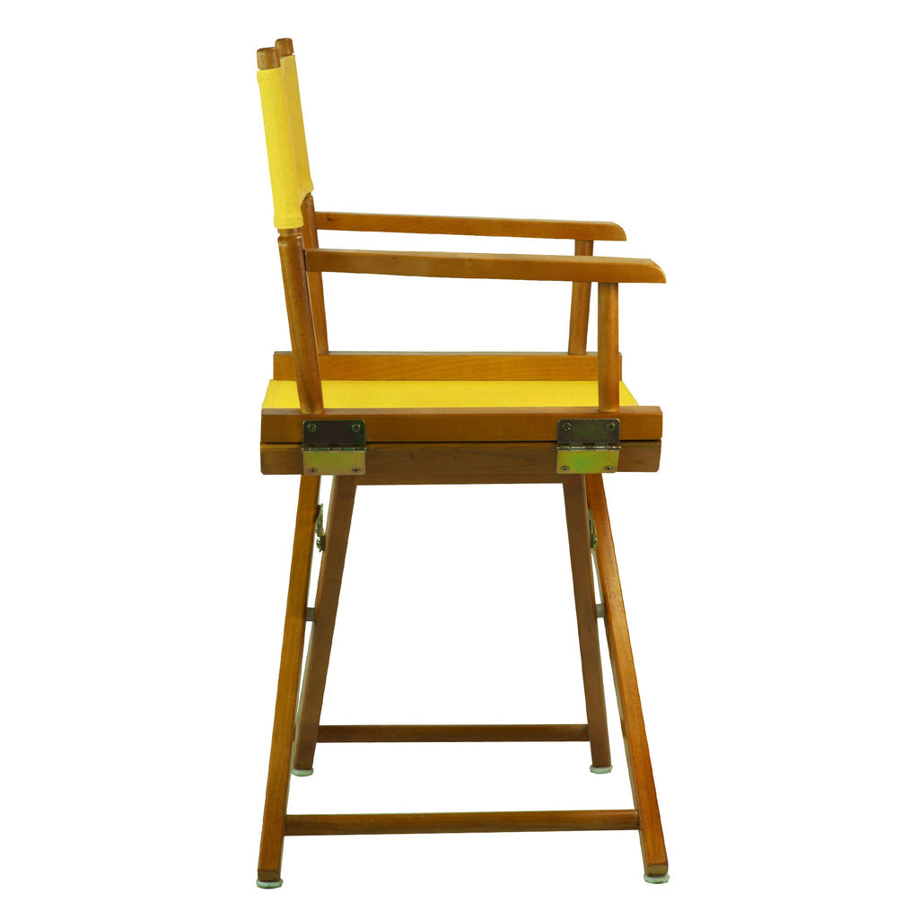 Honey Oak Frame Gold Canvas Director Chair F638