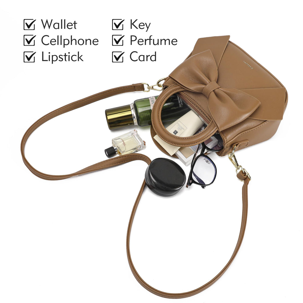 Vegan Leather Crossbody Bag with Top Carry Handle U437907