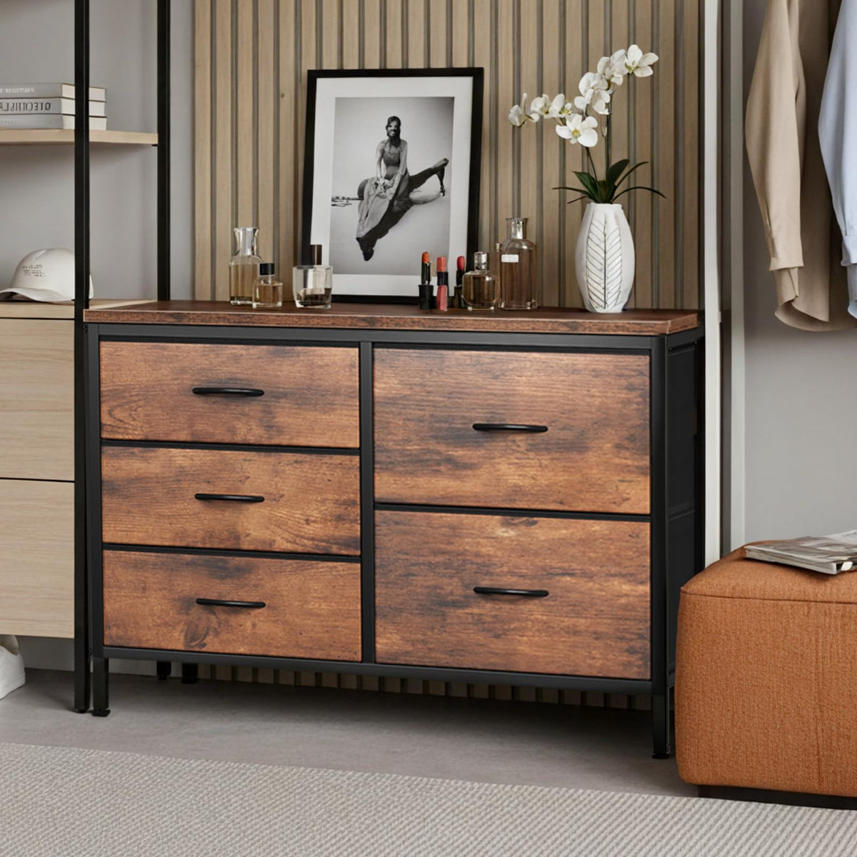 5 Drawer TV Stand J1824