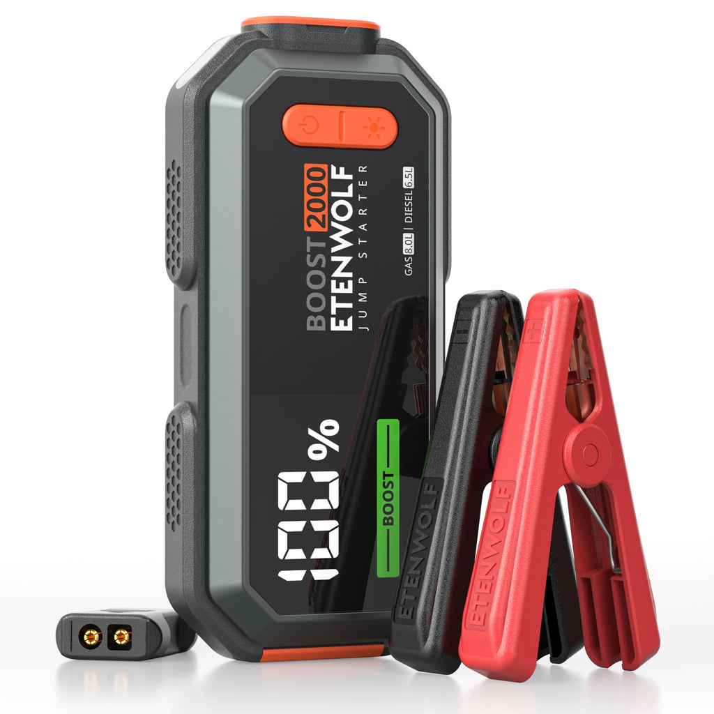 2000A Peak 12V Portable Car Battery Jump Starter Y873