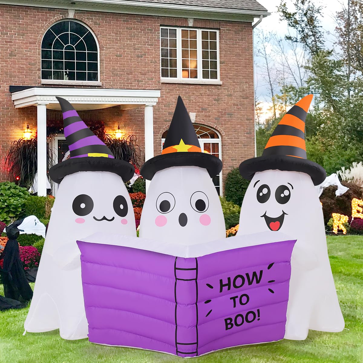 5.2FT Halloween Inflatables Ghost Outdoor Decoration with Built-in LEDs E87694