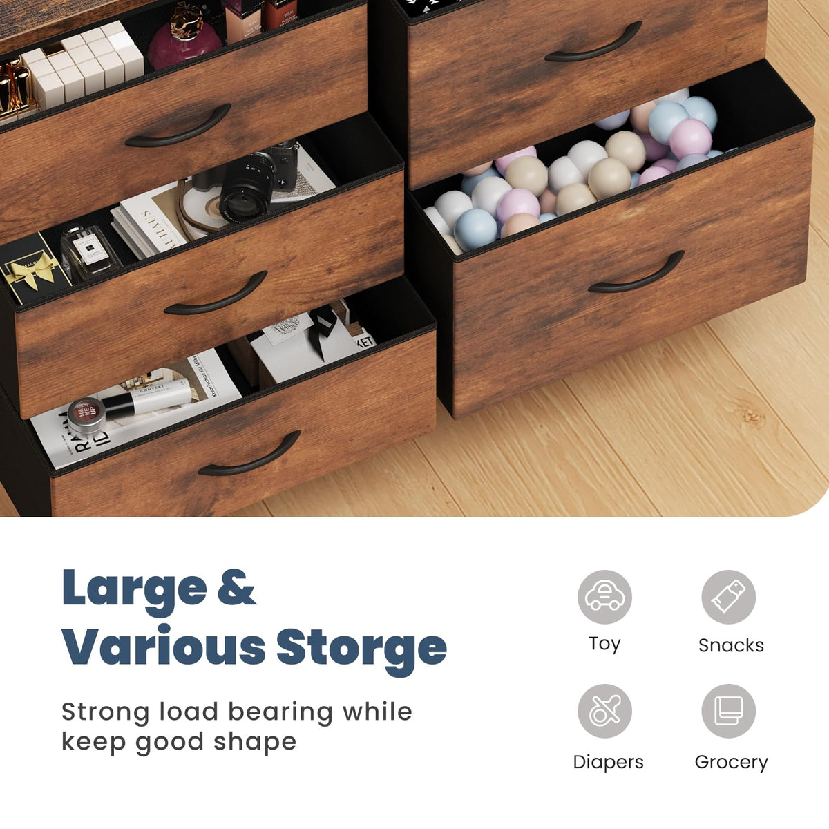 5 Drawer TV Stand J1824