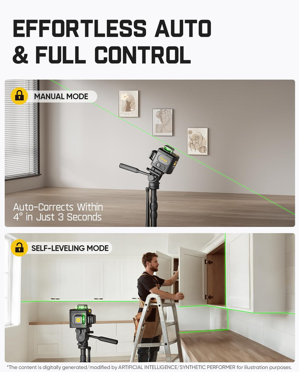 Laser Level 3x360° 16 Lines Self-Leveling R312