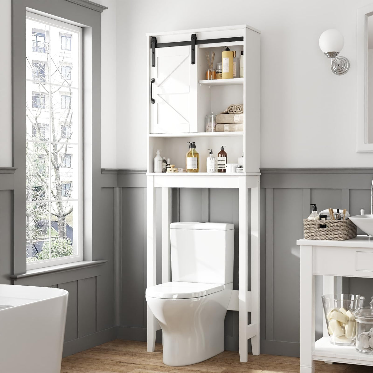 Over The Toilet Storage Cabinet, White J6360