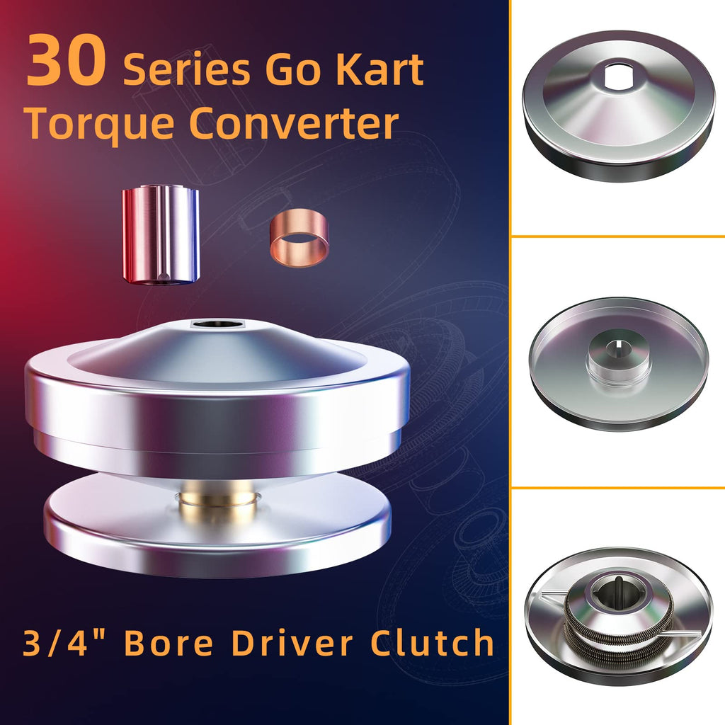 3/4 Bore 6.5 HP Torque Converter Kit W6602